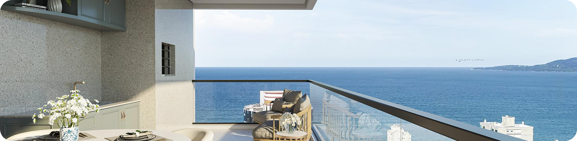 Hotel Balcony with Sea View